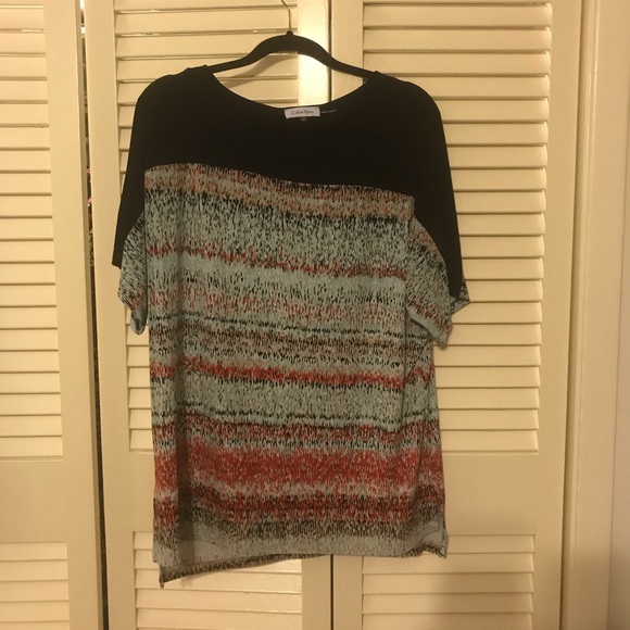 Calvin Klein Tops - Calvin Klein colorful tunic XL